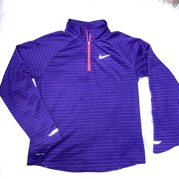 Nike Other - |•NIKE•| Bright Purple Zip Up Running Pullover